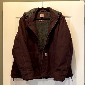 2X(20W/22W) Carhartt Full Swing Caldwell Jacket in Deep Wine/Shadow